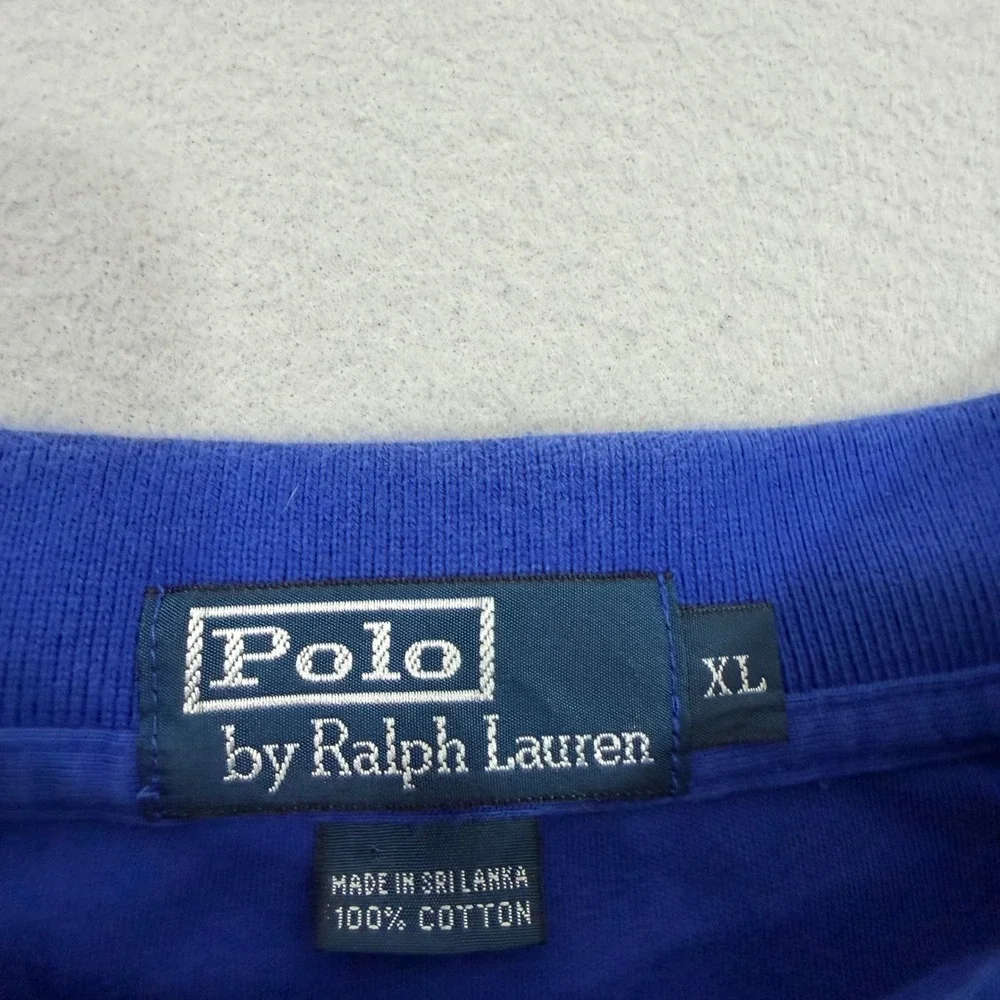 Vintage Polo Ralph Lauren Shirt Mens XL Blue Short Sleeve Classic Fit Pony Logo